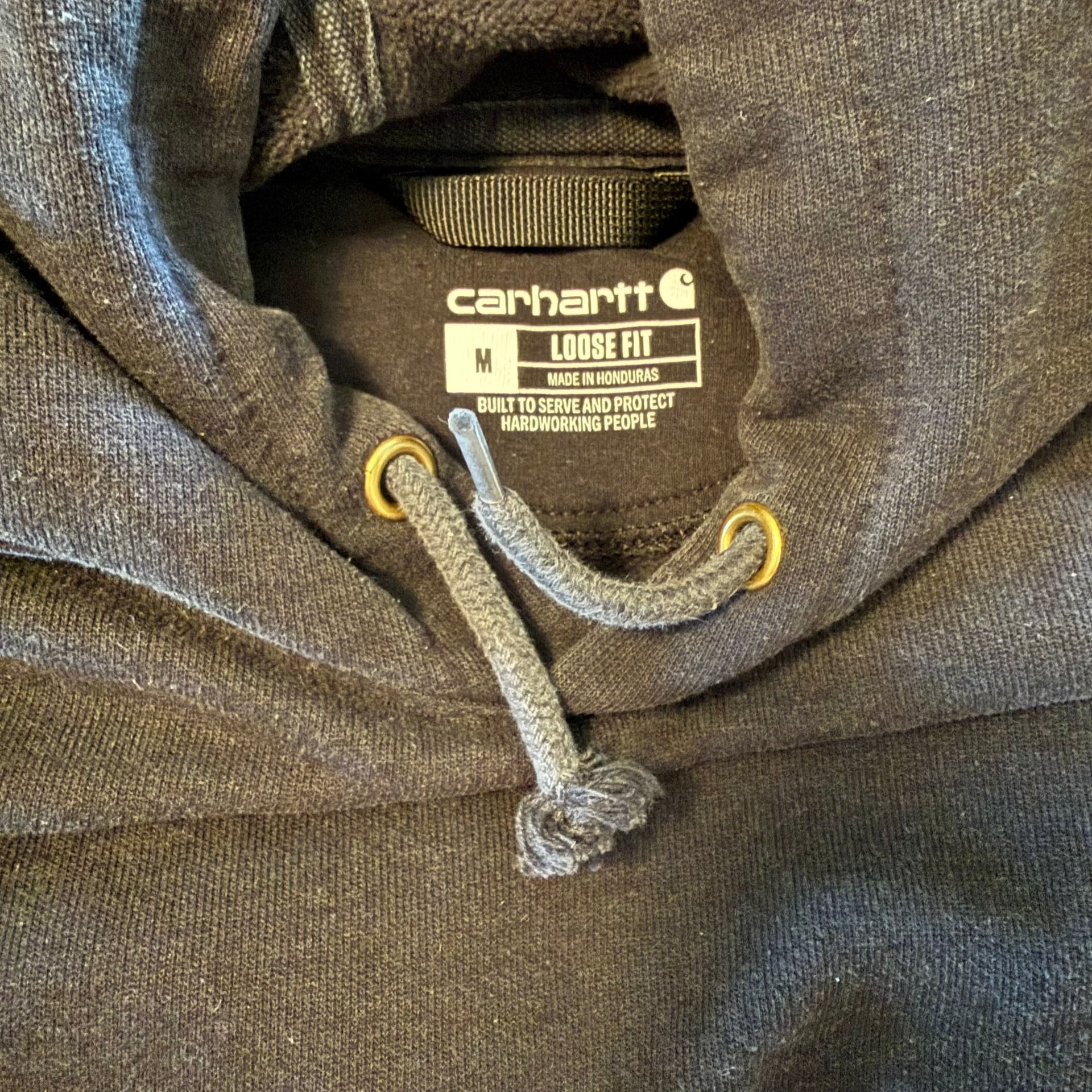 Carhartt Men's Midweight Logo Sleeve Hoodie - Black - Size M 5
