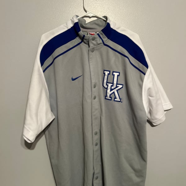 Vintage 90s Nike Team Kentucky Wildcats Warm Up Shooting Shirt Mens XXL