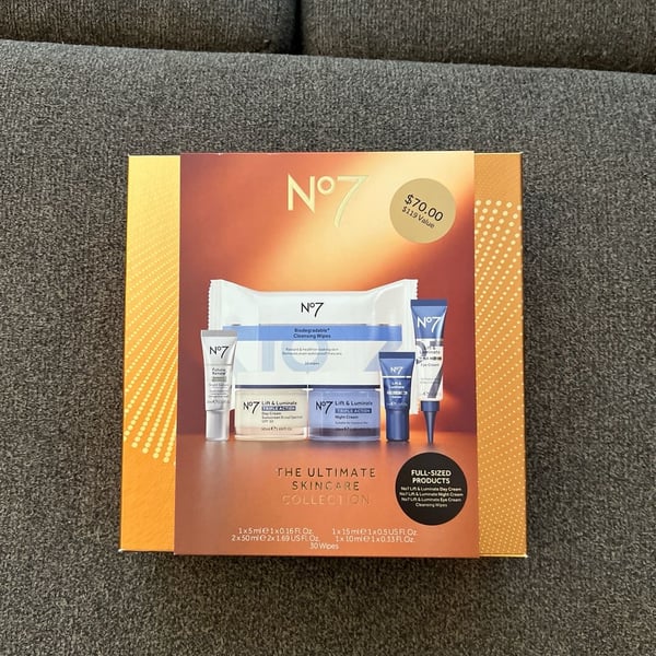 No7 The Ultimate Skincare Collection 6-Piece Lift & Luminate Gift Set