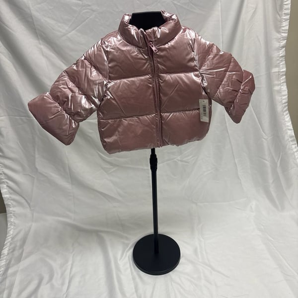 Amazon Essentials x Sofia Grainge Baby Girls' Taffeta Metallic Puffer Jacket