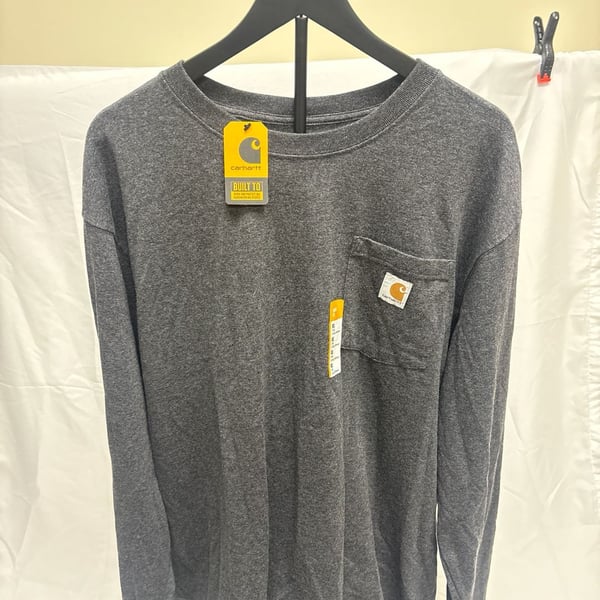 Carhartt Men's XL Tall Loose Fit Heavyweight Long-Sleeve Pocket Deer Graphic T-Shirt