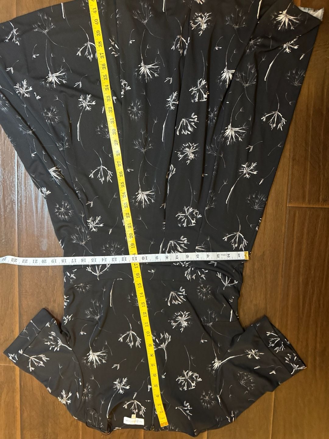 RJR John Rocha Black and White Floral Dandelion Print Fit & Flare Dress 21