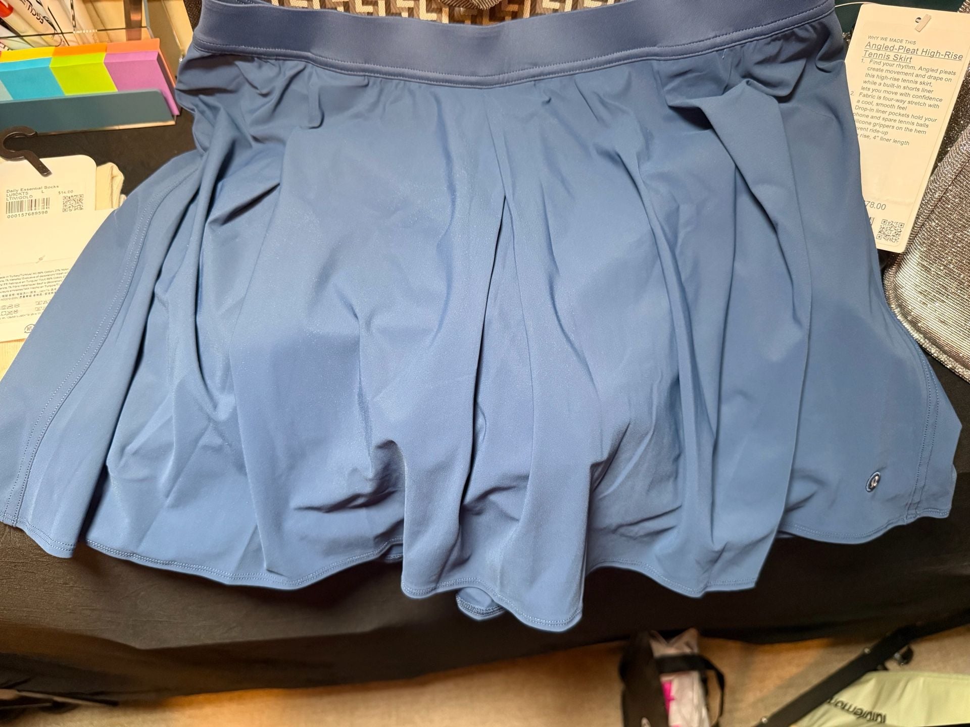 Lululemon Angled-Pleat High-Rise Tennis Skirt in Oasis Blue 2