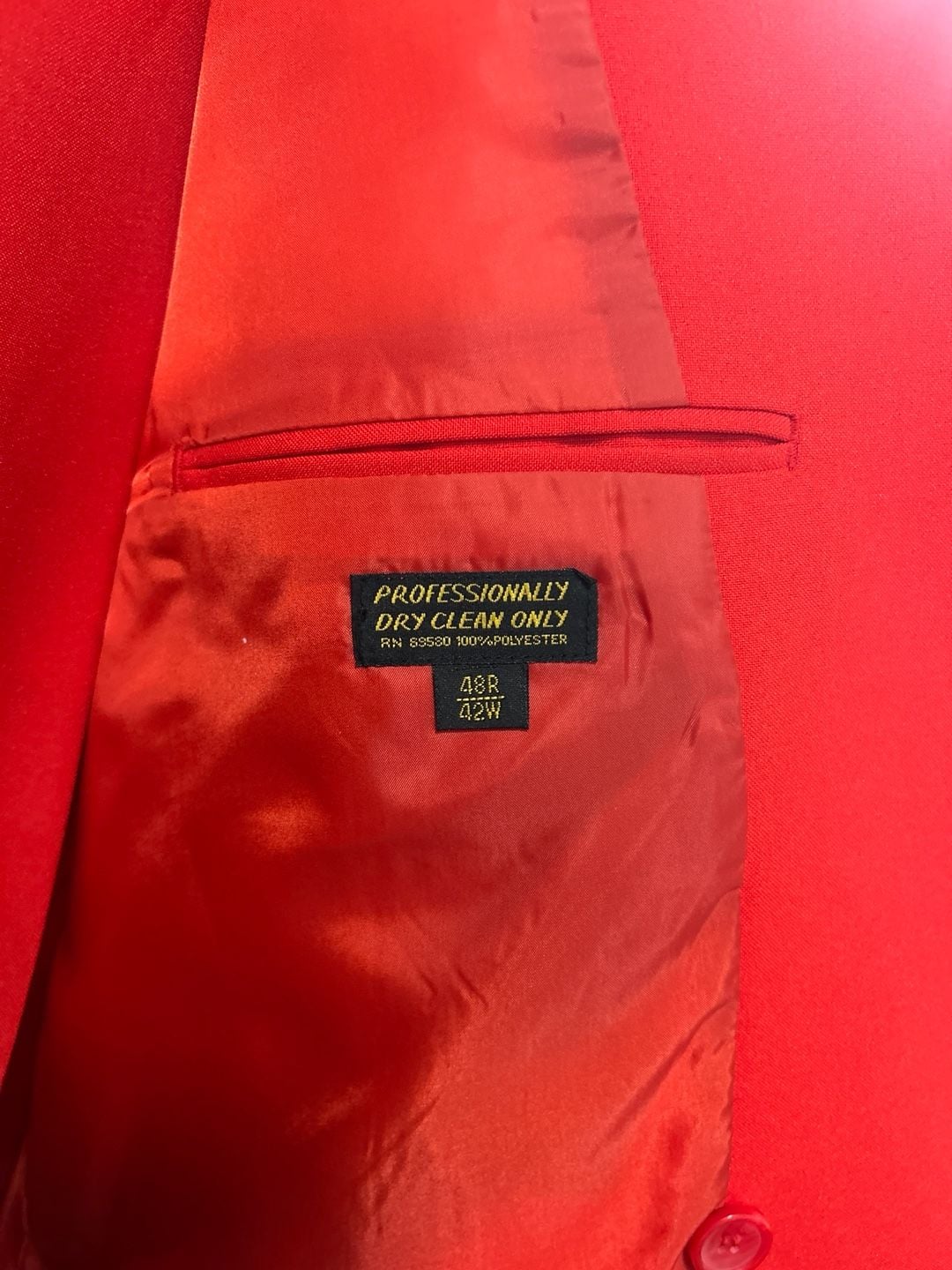 Dino Divinci Red Double Breasted Superior 100s Men's Two-Piece Suit 4