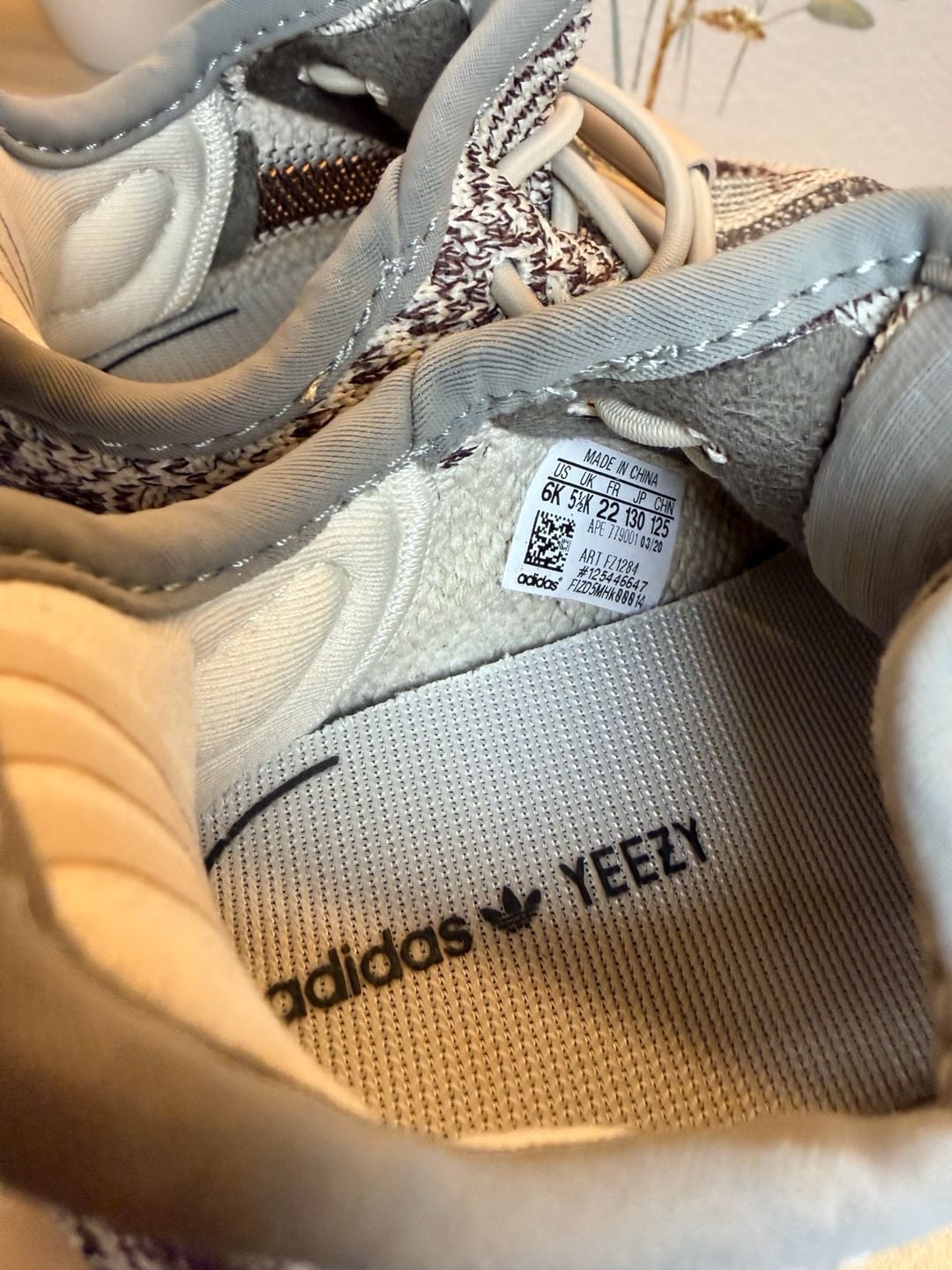 Adidas Yeezy Boost 350 V2 Infant Zyon Sneakers, Size 6K - FZ1284 5
