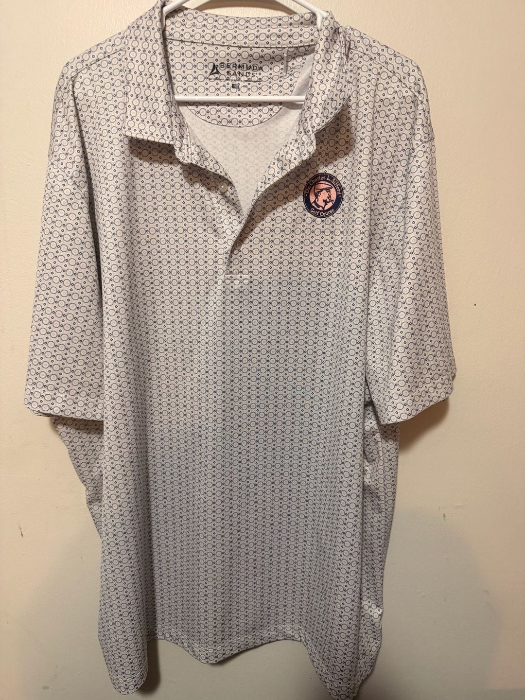 Bermuda Sands Dr. Charles L. Sifford Golf Course Performance Polo Shirt 2XL 2
