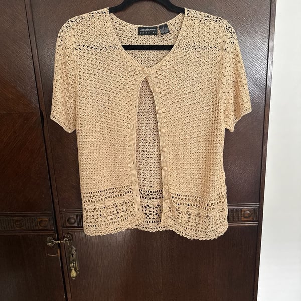 Liz Claiborne Liz Sport Cardigan & Tank Top Set Size...