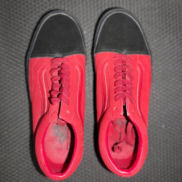 Vans Old Skool Velvet Red Black
