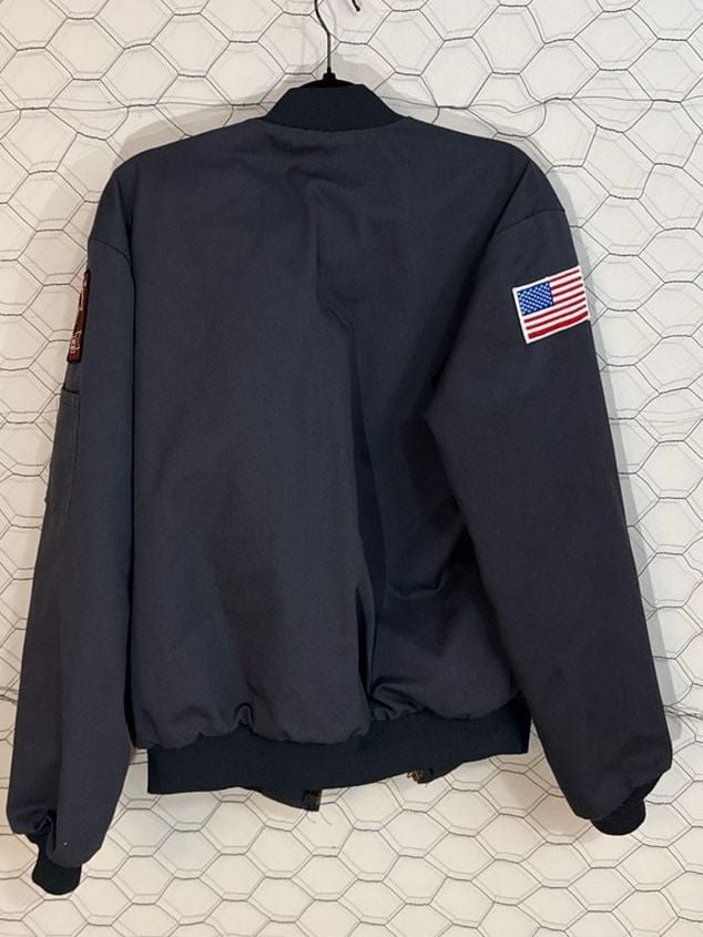 Vintage Cintas AAA Roadside Assistance Battery Service Bomber Work Jacket 7