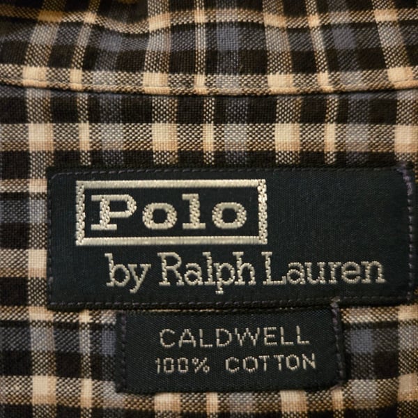 Vintage Polo Ralph Lauren Caldwell Plaid Short Sleeve Button Down Shirt XL