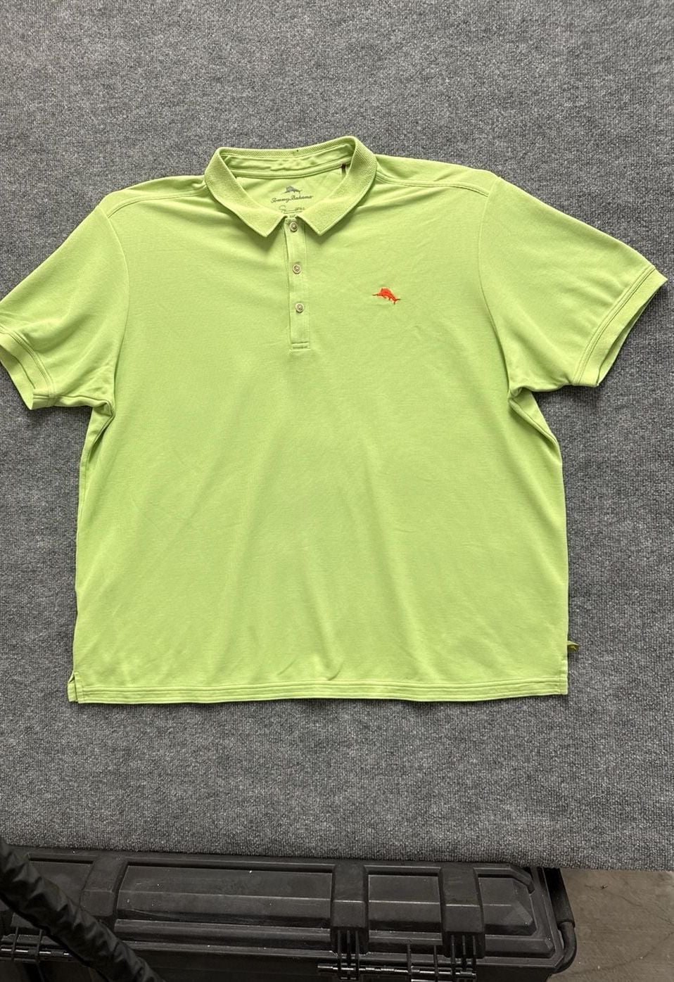 Tommy Bahama Mens 3XB Lime Green Supima Cotton Emfielder Short Sleeve Polo Shirt 2