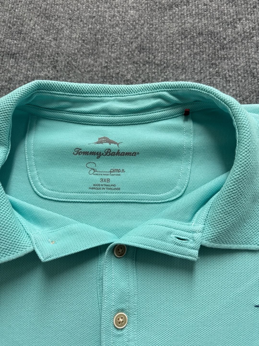 Tommy Bahama Shirt Mens XXL Green Mint Performance Golf Polo Relaxed Stretch 3