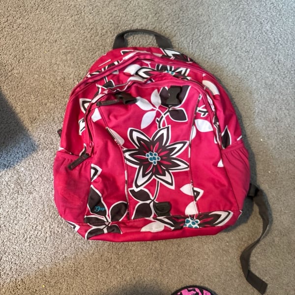 Gap Kids Girls Pink Floral School Backpack