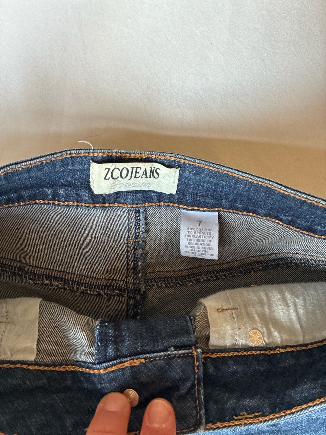 ZCO Jeans Premium Floral Embroidered Distressed Cut-Off Jean Shorts Size 7 3