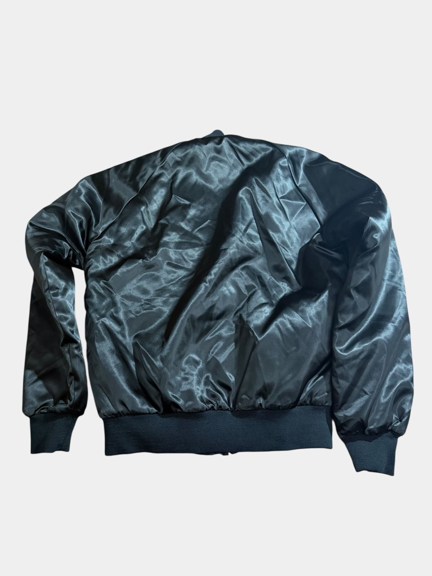 Vintage 80s Chalk Line New Orleans Saints Satin Bomber Varsity Jacket Size Small 4