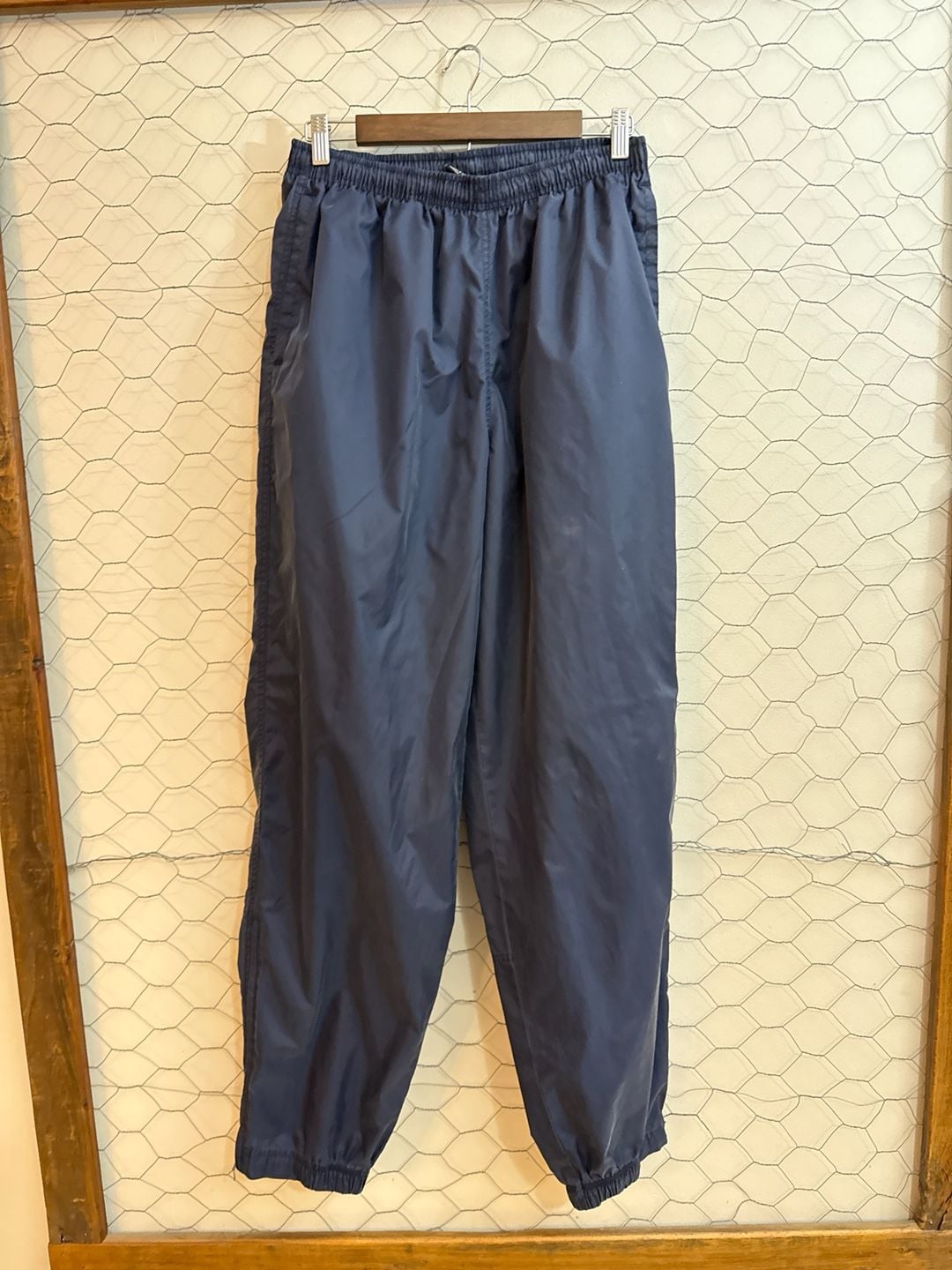 Vintage Nike Mens Track Pants Navy Clima Fit Elastic Waist Sz Medium 2