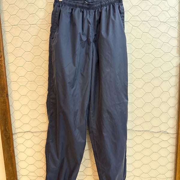 Vintage Nike Mens Track Pants Navy Clima Fit Elastic Waist Sz Medium