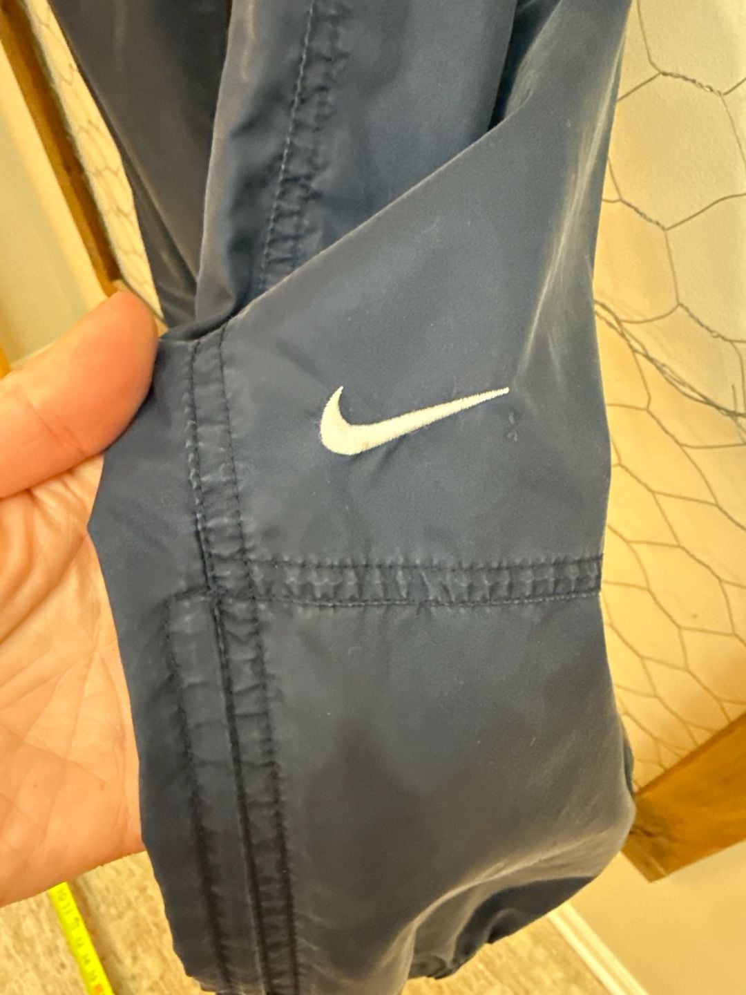 Vintage Nike Mens Track Pants Navy Clima Fit Elastic Waist Sz Medium 4