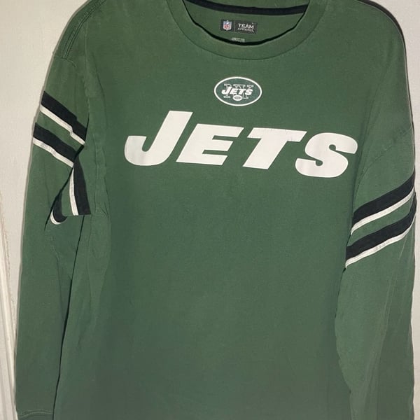 NFL Team Apparel New York Jets Long Sleeve Graphic T-Shirt Adult Large
