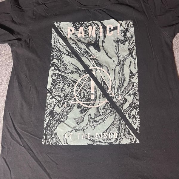 Panic! At The Disco Marbled Logo Graphic Band T-Shirt