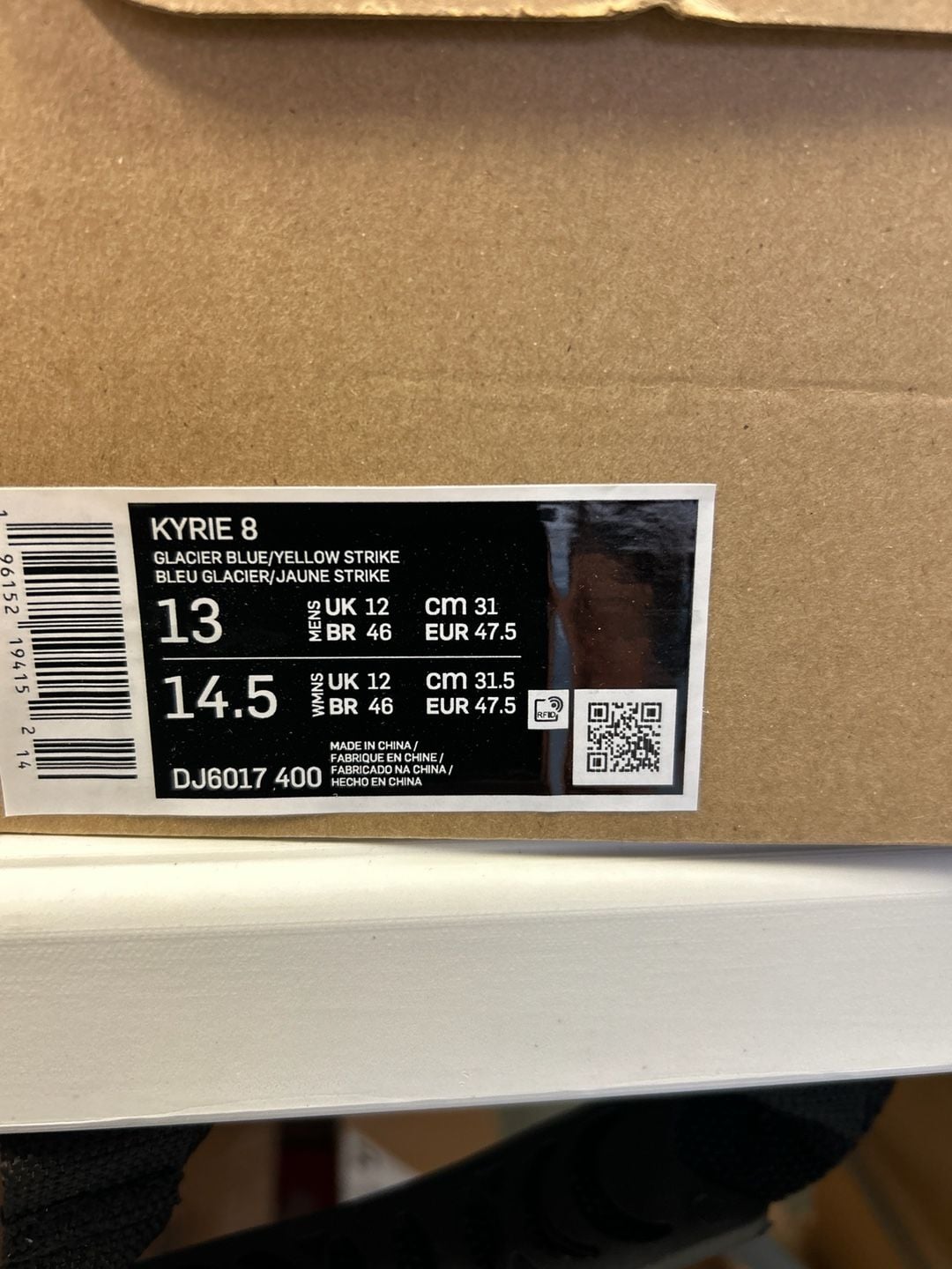Nike Kyrie 8 Men's 13 Eagle Glacier Blue Yellow Strike Rare NIB DJ6017 400 7