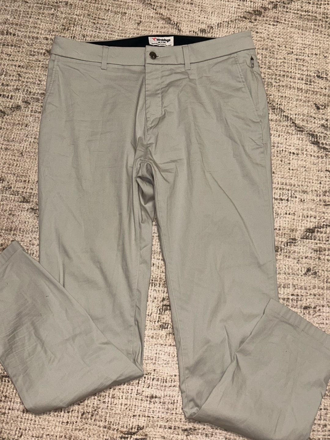 Birddogs Men's Gray Chino Pants Size 34x34 2
