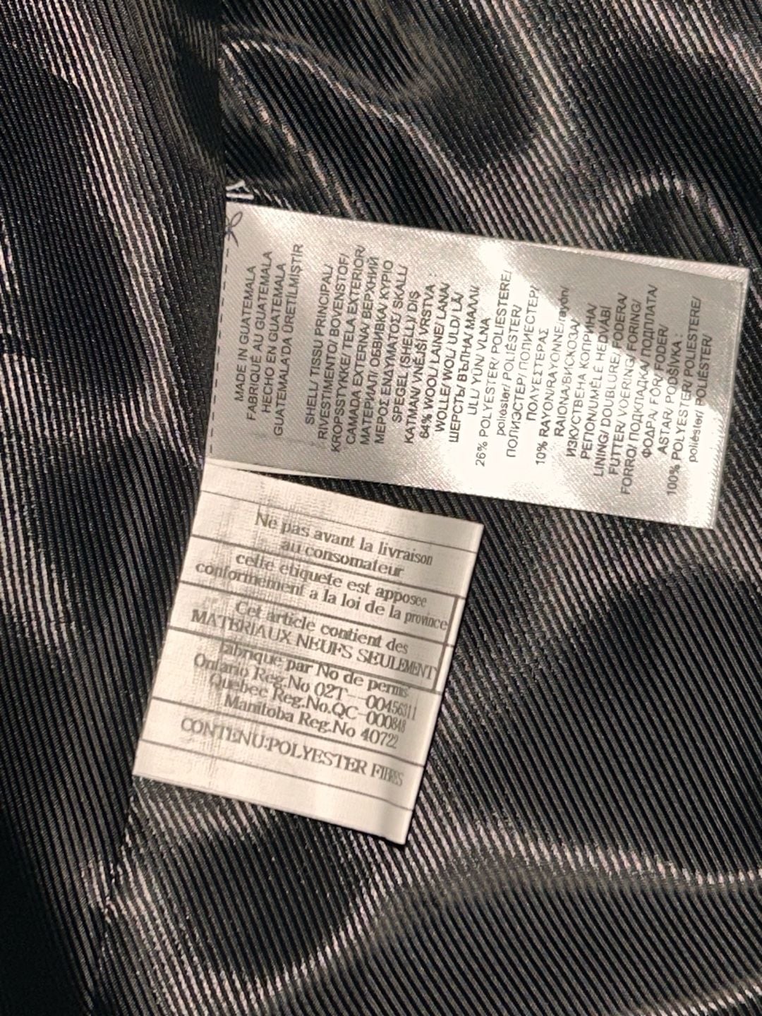Lauren Ralph Lauren Black Wool Blend Single Breasted Reefer Coat Size 16P 7