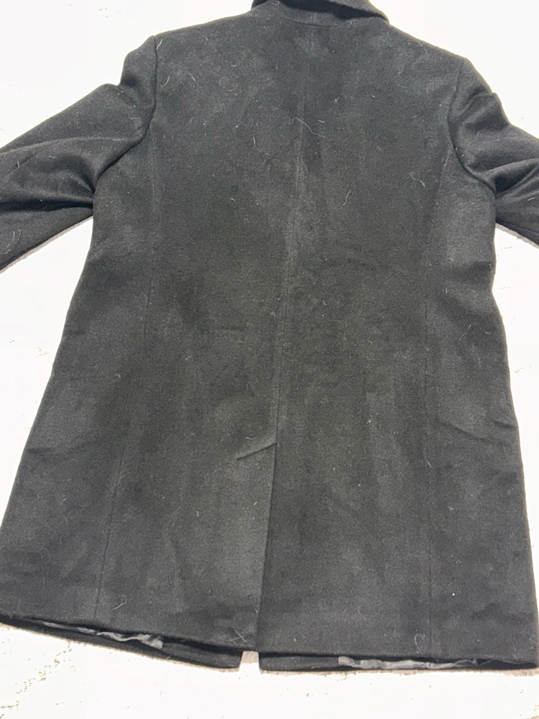 Lauren Ralph Lauren Black Wool Blend Single Breasted Reefer Coat Size 16P 10
