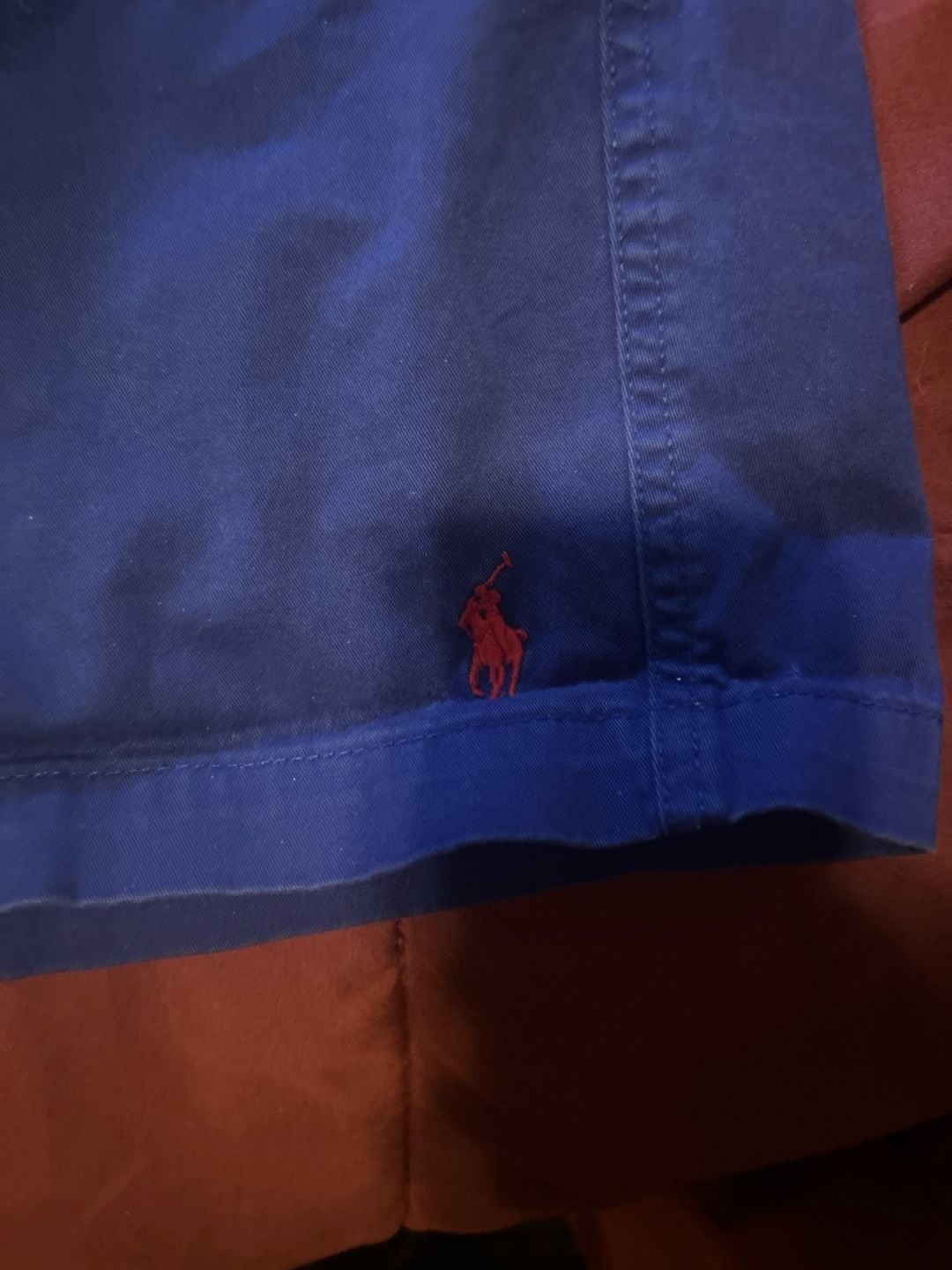 Polo Ralph Lauren Blue Stretch Classic Fit Chino Drawstring Shorts Size XL 2