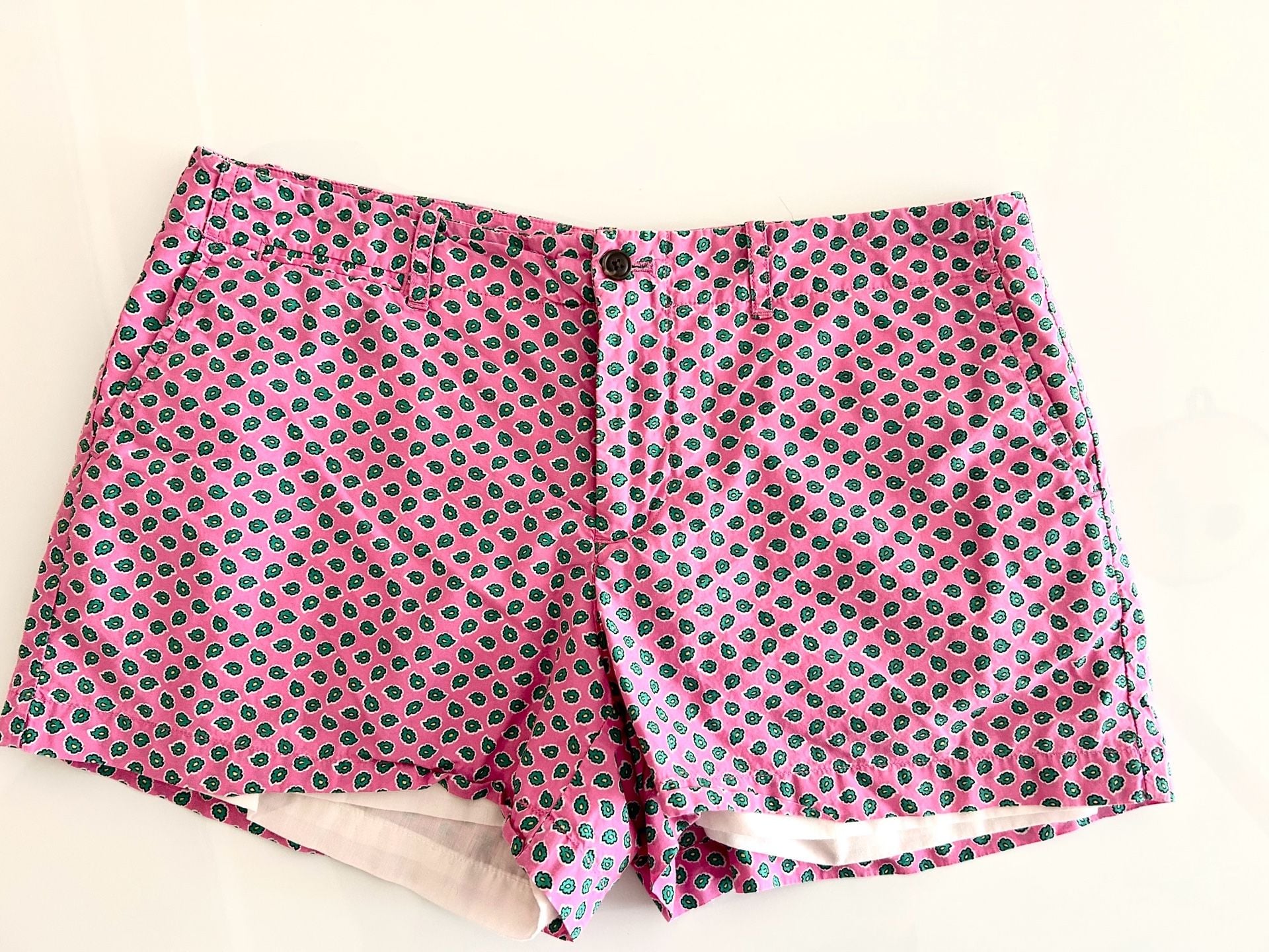 Ralph Lauren Sport Women's Size 10 Pink Floral Geometric Chino Shorts 2