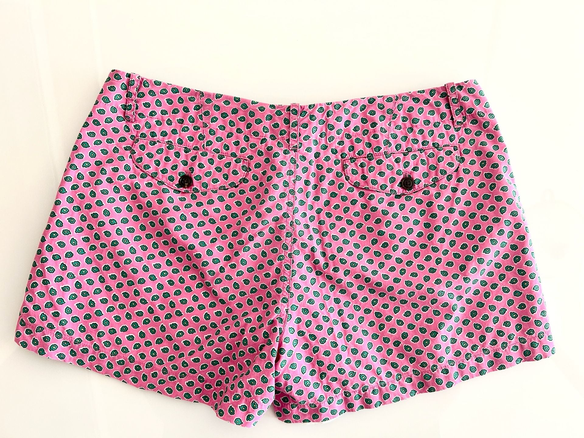 Ralph Lauren Sport Women's Size 10 Pink Floral Geometric Chino Shorts 6