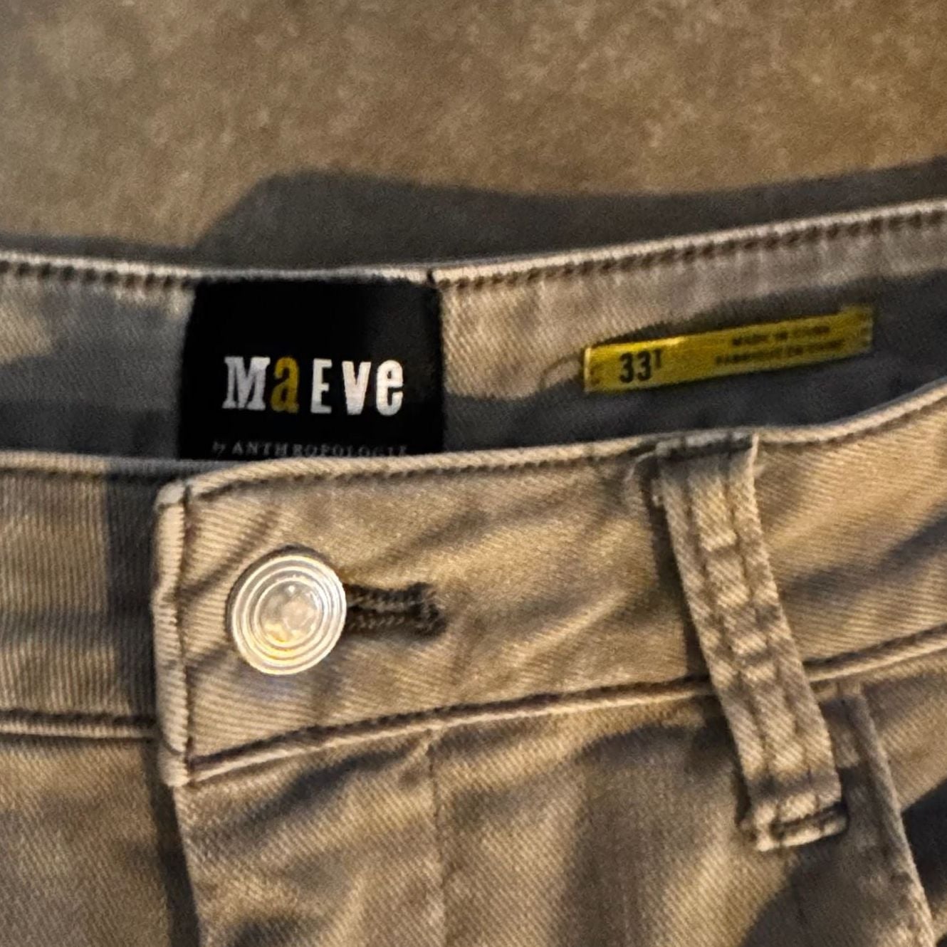 Maeve by Anthropologie High Rise Wide Leg Jeans in Grey 3