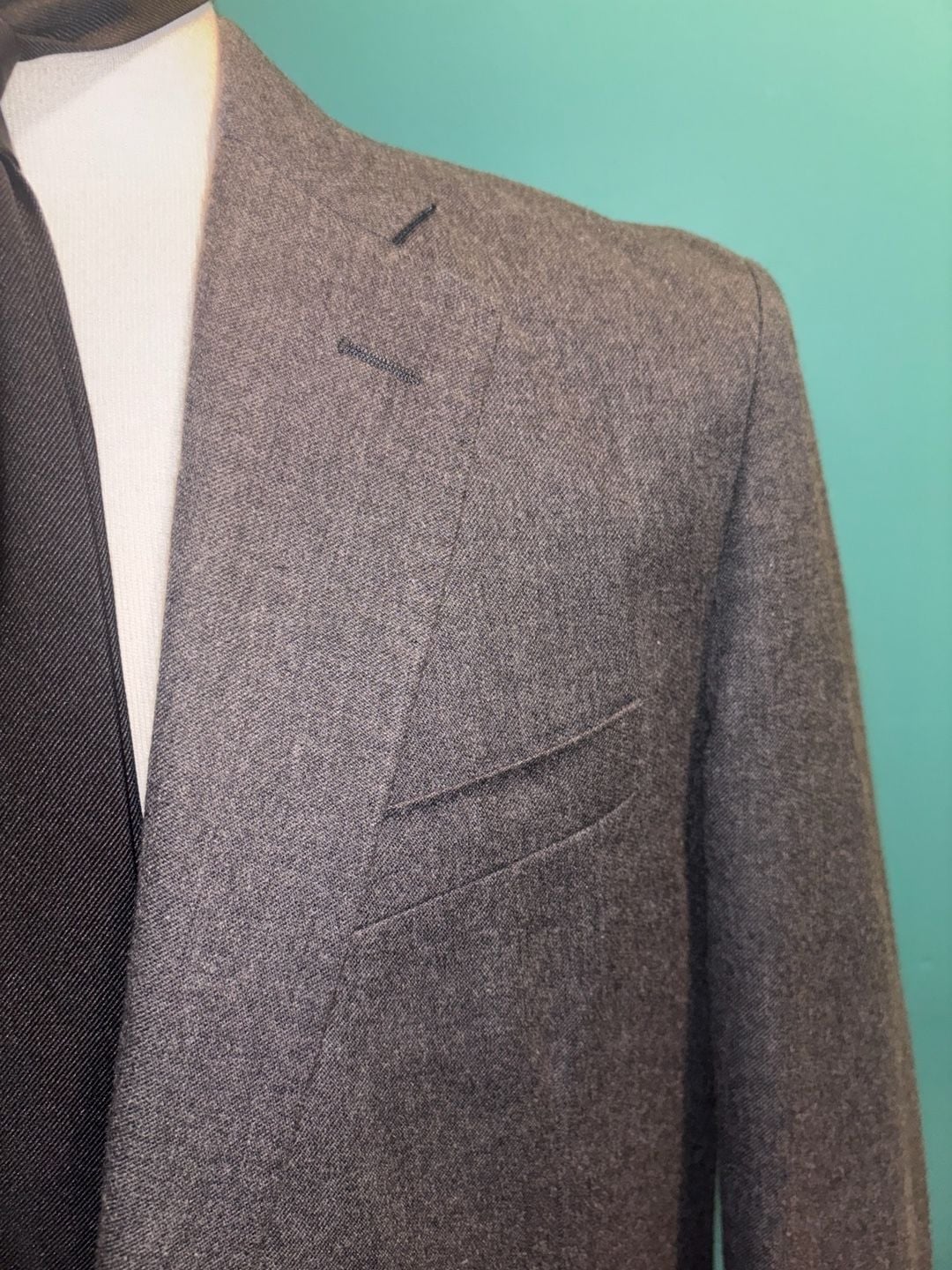 J Crew Ludlow Slim Fit 41 R Gray solid Cotton Wool Two Button Two Piece Suit Size 2