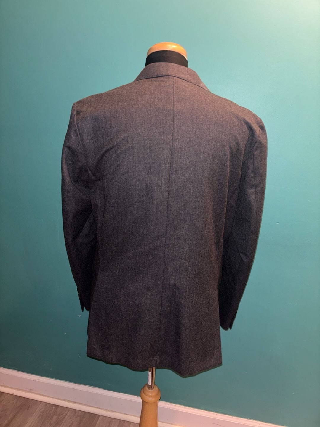 J Crew Ludlow Slim Fit 41 R Gray solid Cotton Wool Two Button Two Piece Suit Size 9