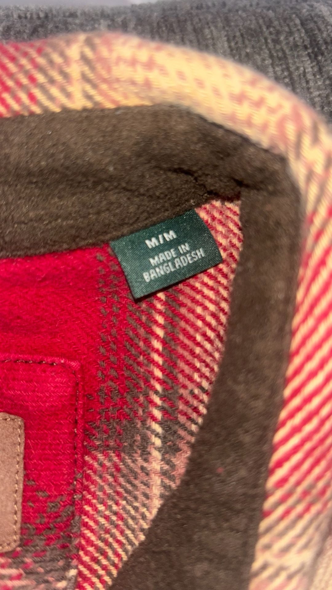Orvis Classic Collection Red Plaid Heavyweight Flannel Shirt Jacket 4