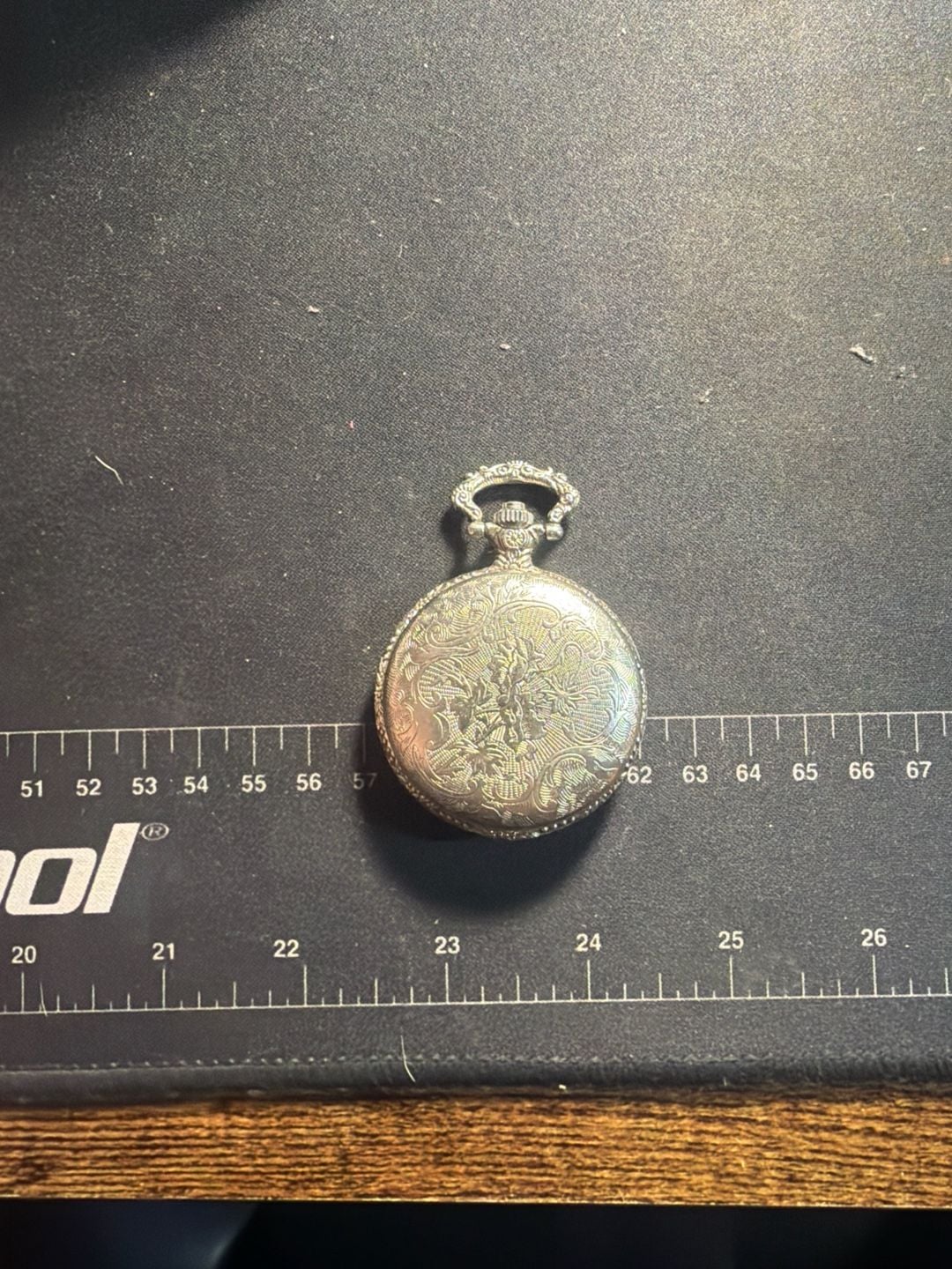 Vintage Geneva Mercedes 1903 Silver Tone Quartz Pocket Watch 3