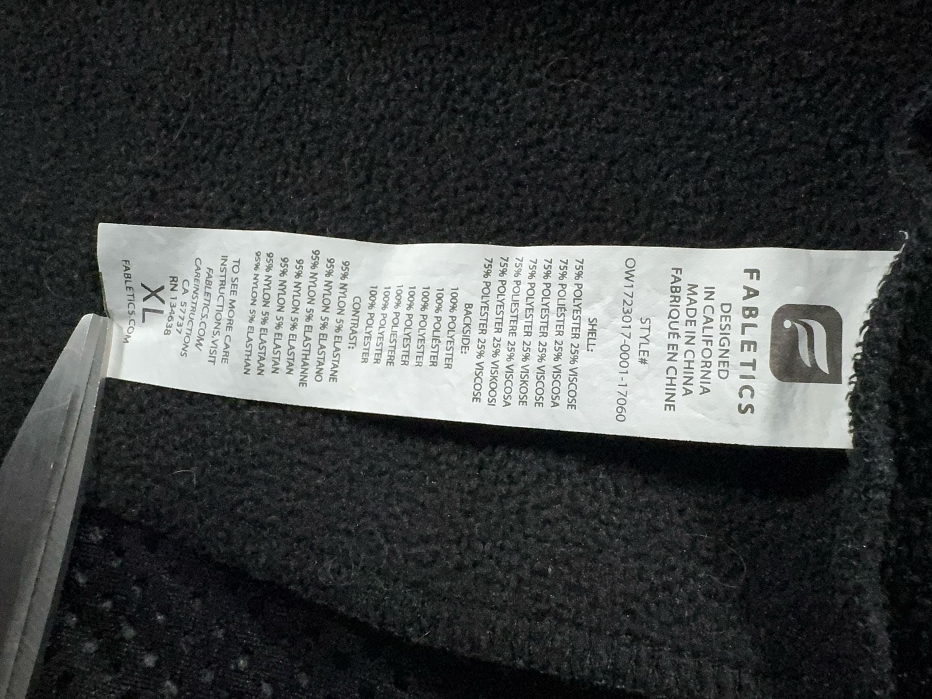 Fabletics Eugenia Coat Black Mesh Detail Wrap Cardigan Jacket 5