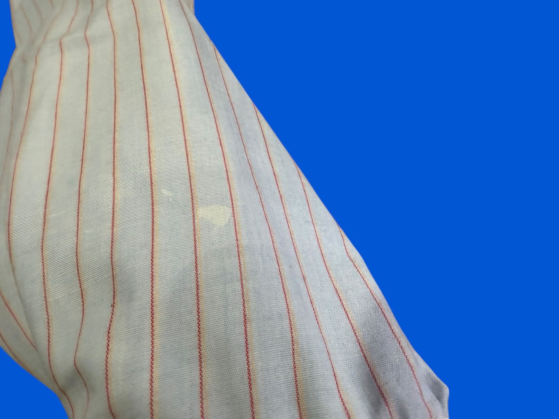 Vintage Ruddock Western Pearl Snap Shirt Blue Red Stripe Mens Medium 70s 80s 6