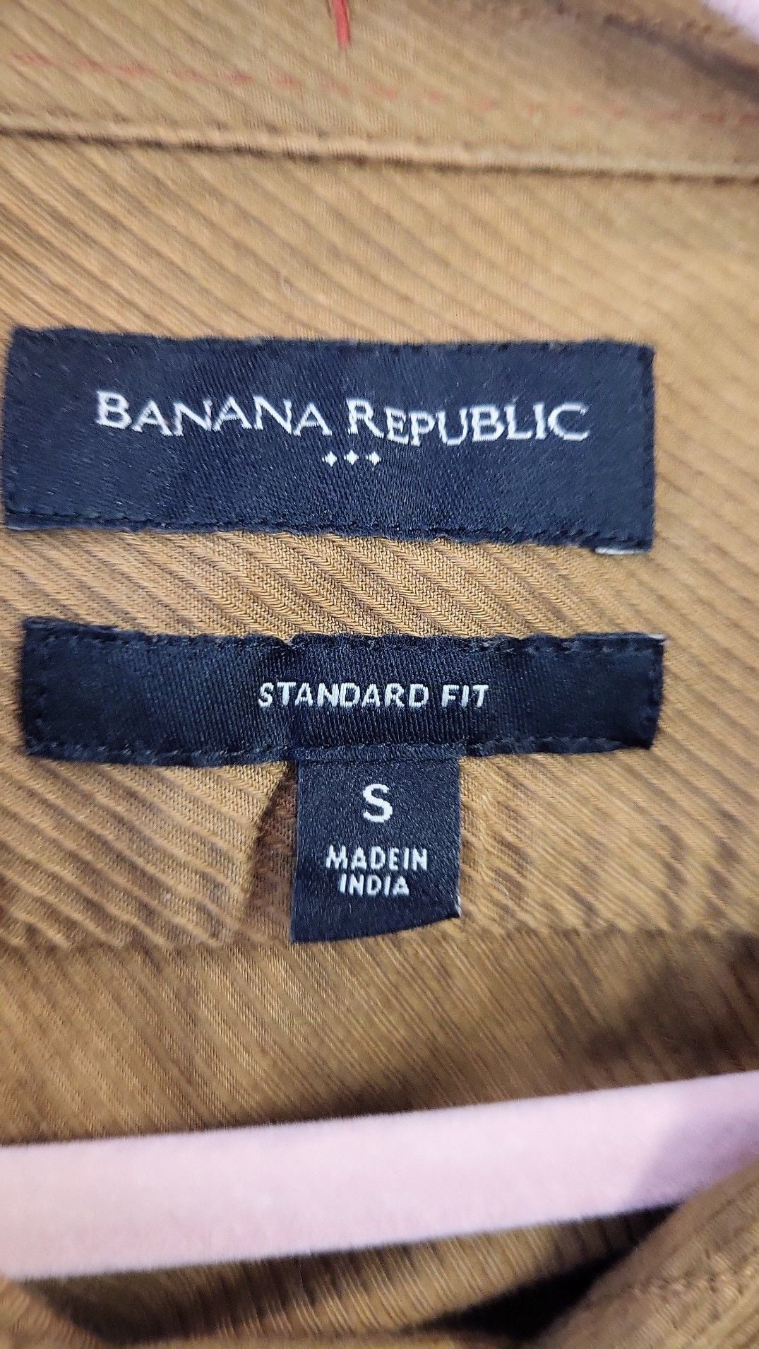 Banana Republic Standard Fit Long Sleeve Twill Utility Shirt, Size S 4