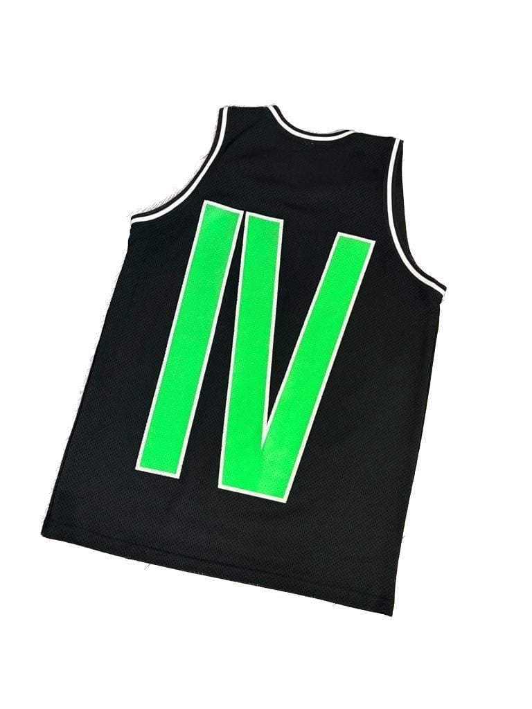 HUF x Alien Labs Black Mesh Basketball Jersey Colab RARE Streetwear Large 2