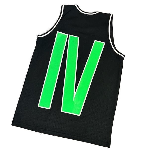 HUF x Alien Labs Black Mesh Basketball Jersey Colab RARE Streetwear Large