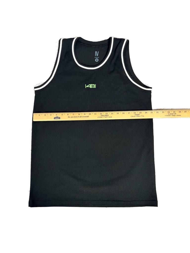 HUF x Alien Labs Black Mesh Basketball Jersey Colab RARE Streetwear Large 4