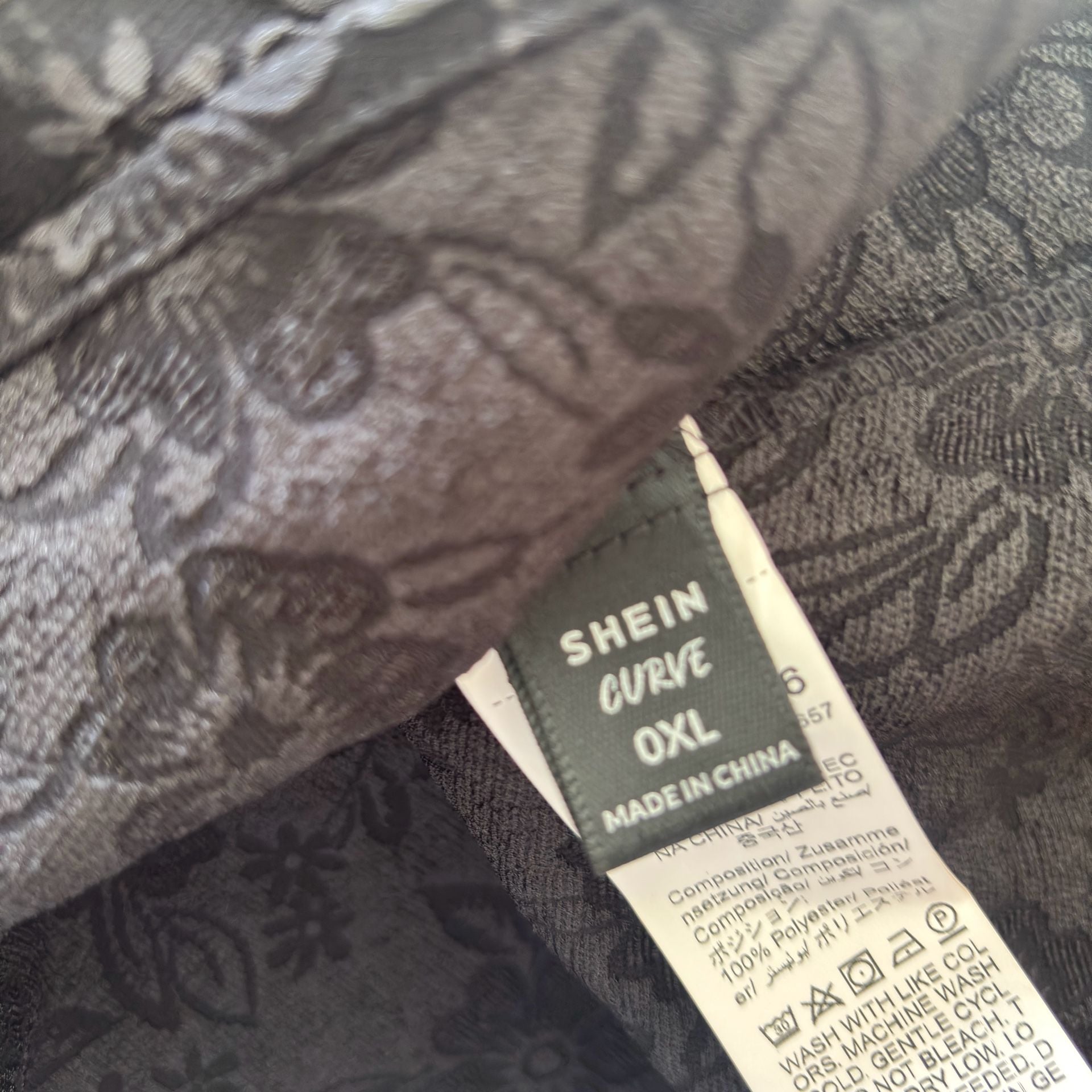 SHEIN MOD Solid Knot Detail Jacquard Cami Dress, 8