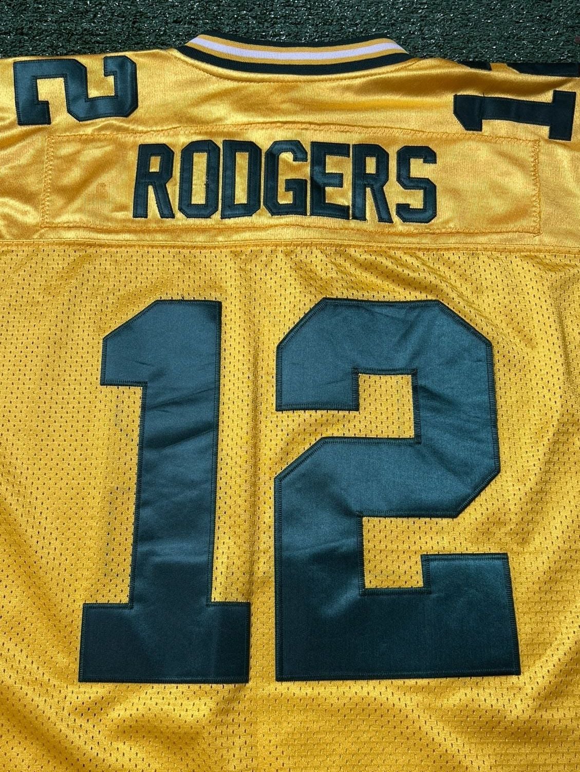 Aaron Rodgers Green Bay Packers #12 Reebok Gold Football Jersey Size 50 Yellow 7