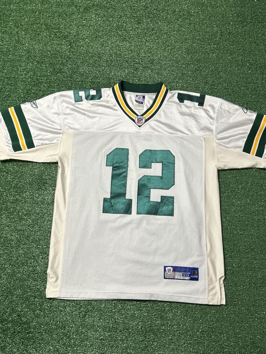 Reebok On Field Stitched Aaron Rodgers #12 Green Bay Packers NFL Jersey Size 50 2