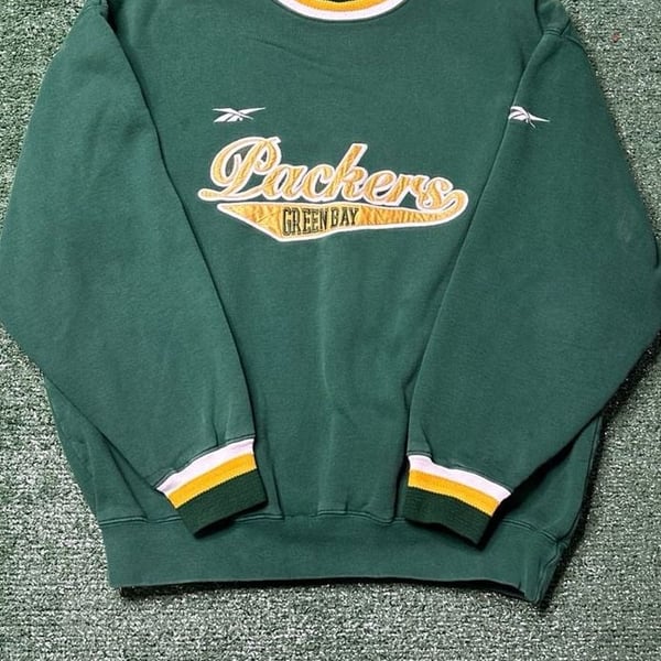 Vintage Reebok Pro LineNFL Green Bay Packers Sweatshirt Large- 