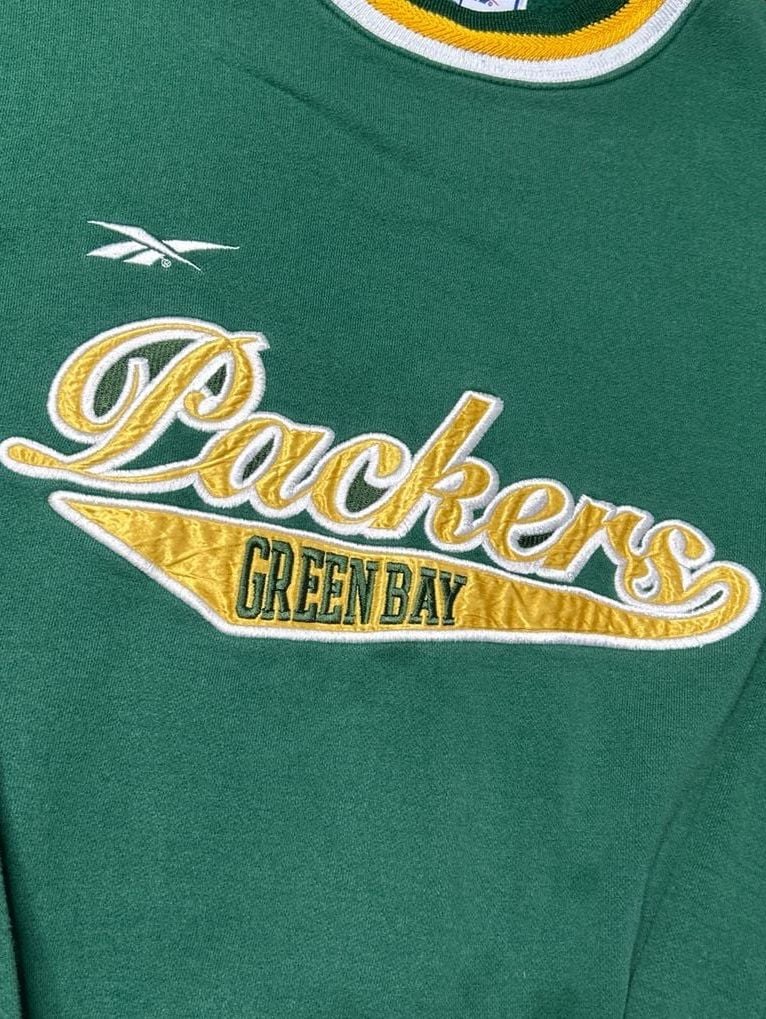 Vintage Reebok Pro LineNFL Green Bay Packers Sweatshirt Large- 3