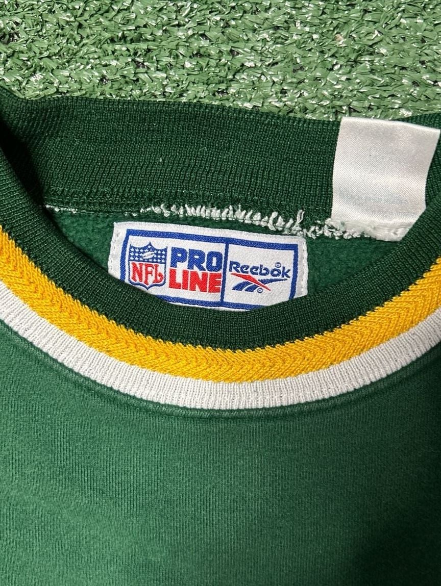 Vintage Reebok Pro LineNFL Green Bay Packers Sweatshirt Large- 4