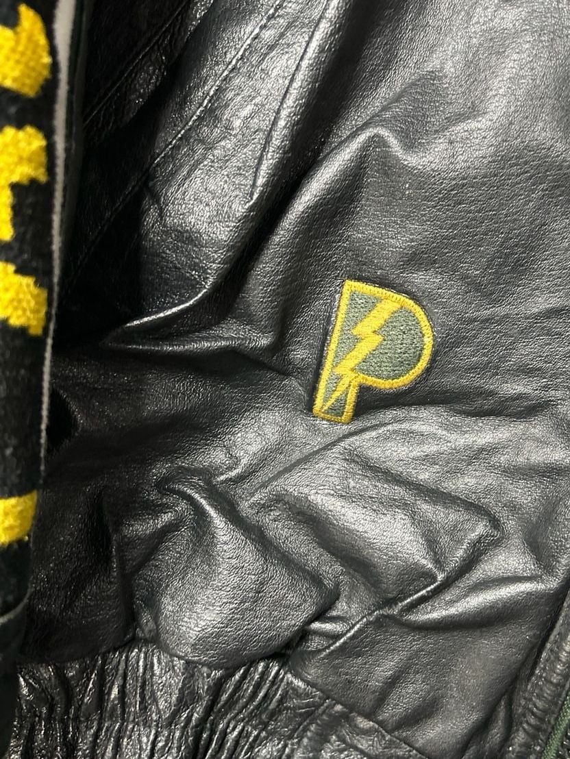 Pro Player Green Bay Packers Black Leather Jacket Size XL 6