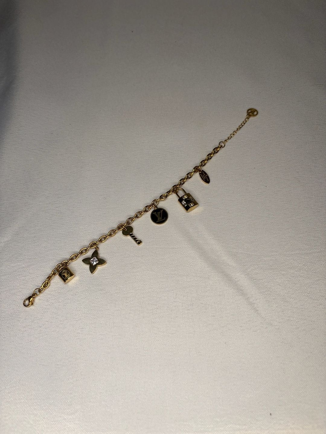 Elegant Gold Plated Charm Bracelet 2